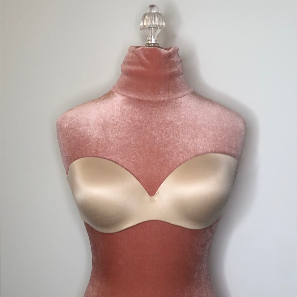 Maidenform Comfort Devotion Seamless Support Push up Strapless Nude Tan Size 38B